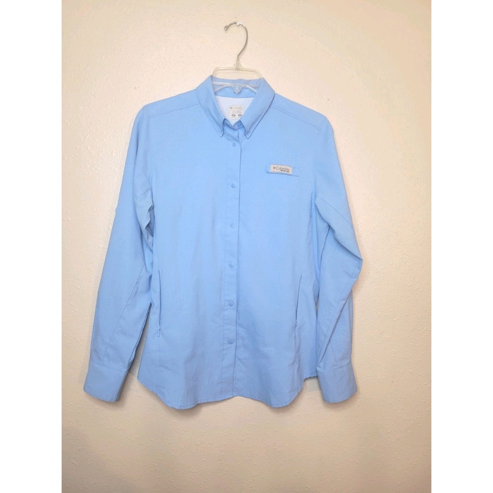 Columbia PFG Women's Lightweight Fishing Hiking Button Down Shirt Outdoors Sz S
